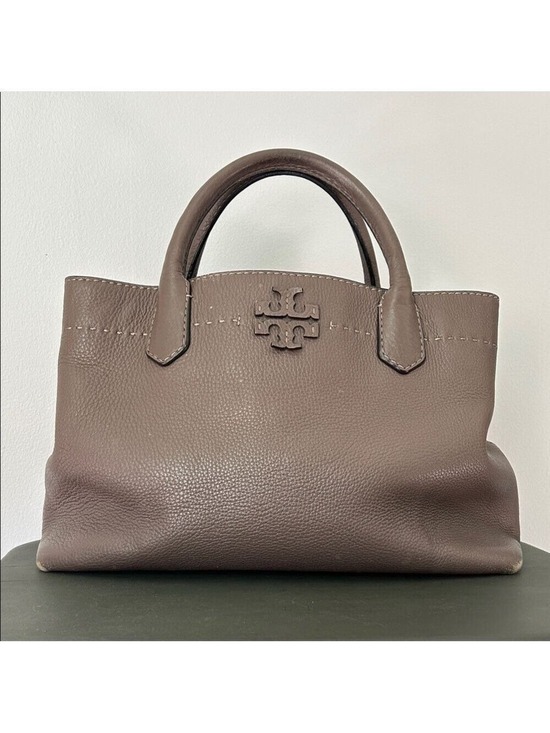 Tory Burch Handbags - Tory Burch Pebbled McGraw Triple Compartment Leather Tote